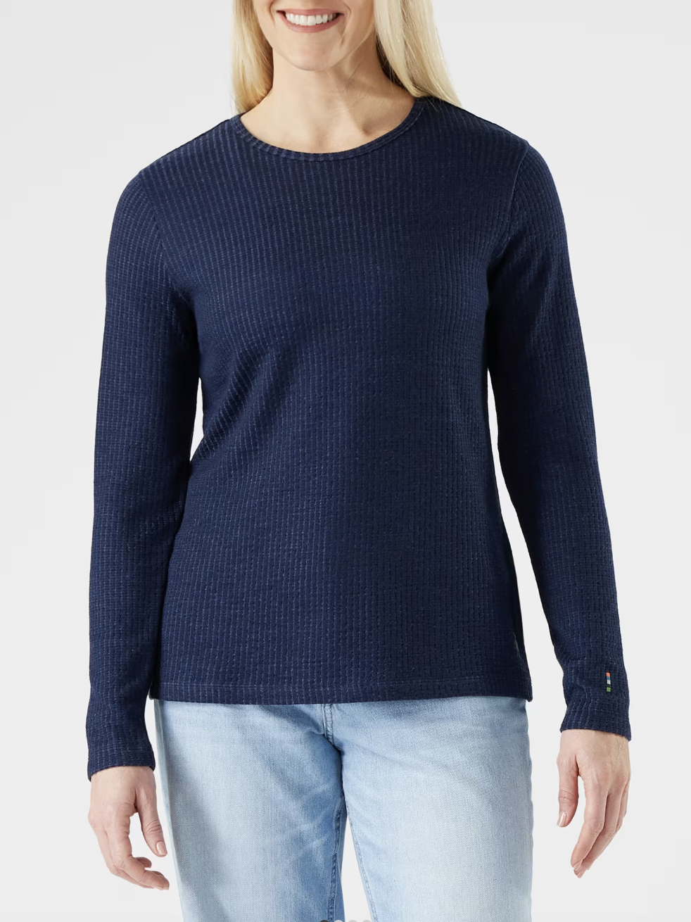 Smartwool Women's Thermal Merino Rib Crew Nightfall Blue