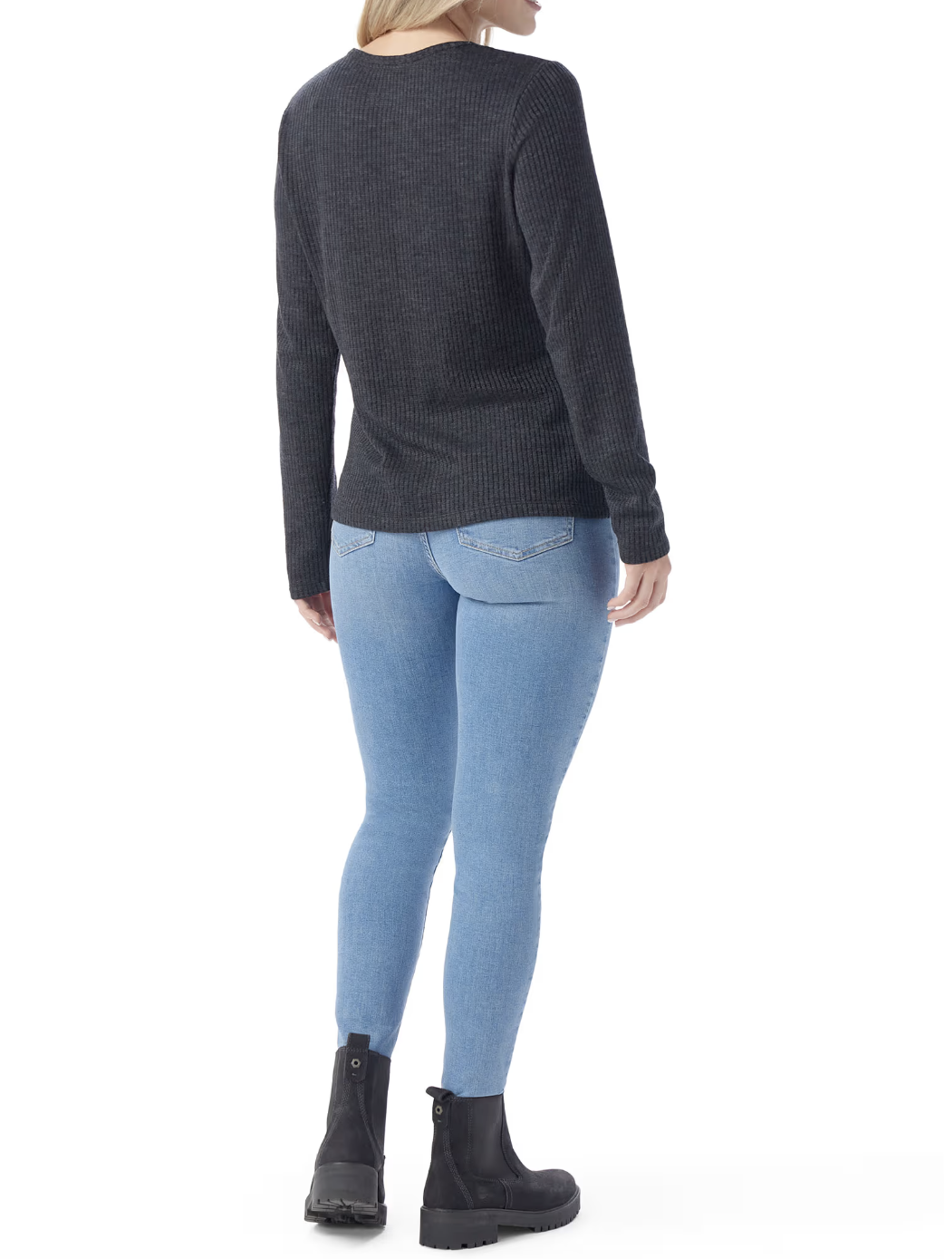 Smartwool Women's Thermal Merino Rib Crew Charcoal heather