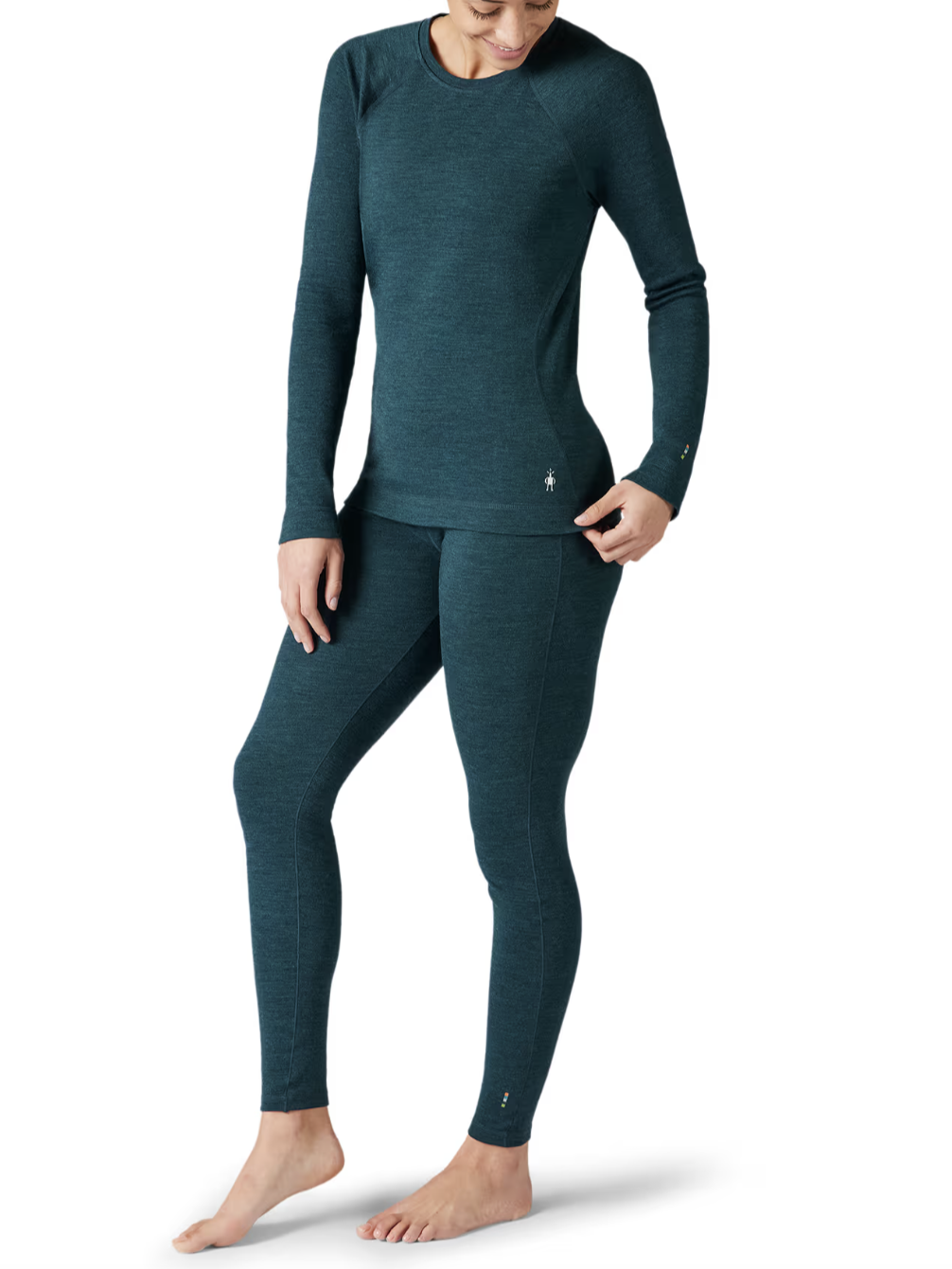 Smartwool Thermal Merino Base Layer Crew Twilight Blue Heather