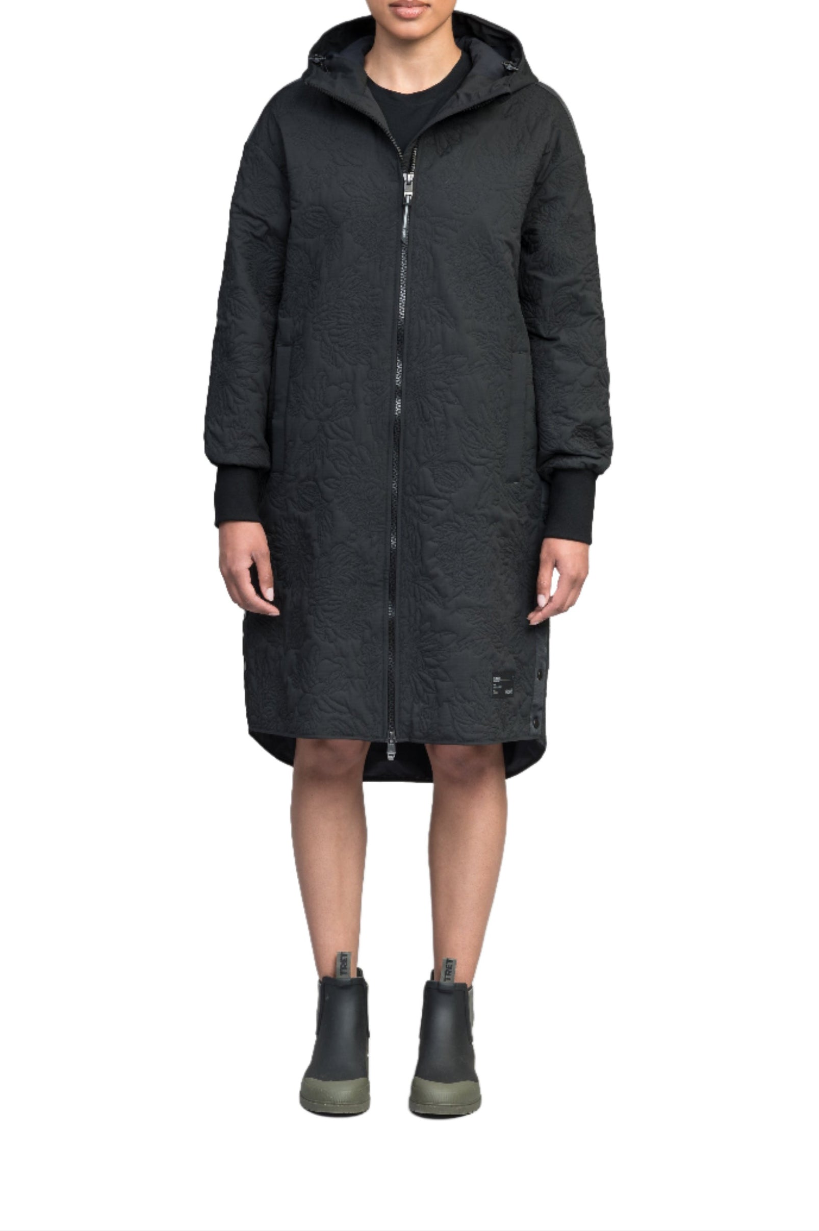Nobis Surrey Women's Long Mid Layer Jacket Black