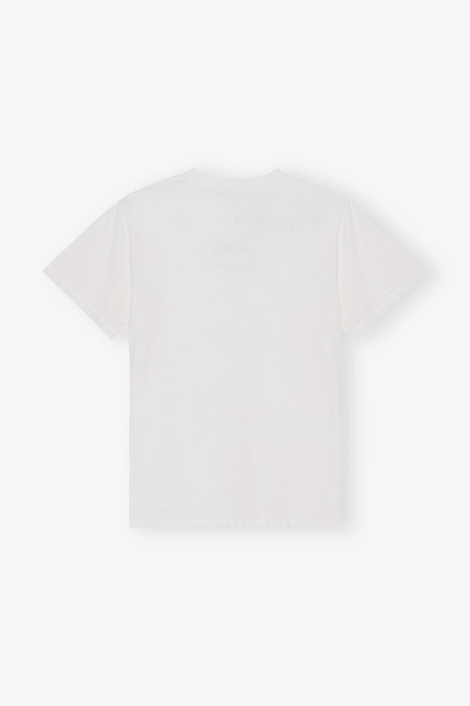 Ganni Relaxed O-neck T-shirt Bright White