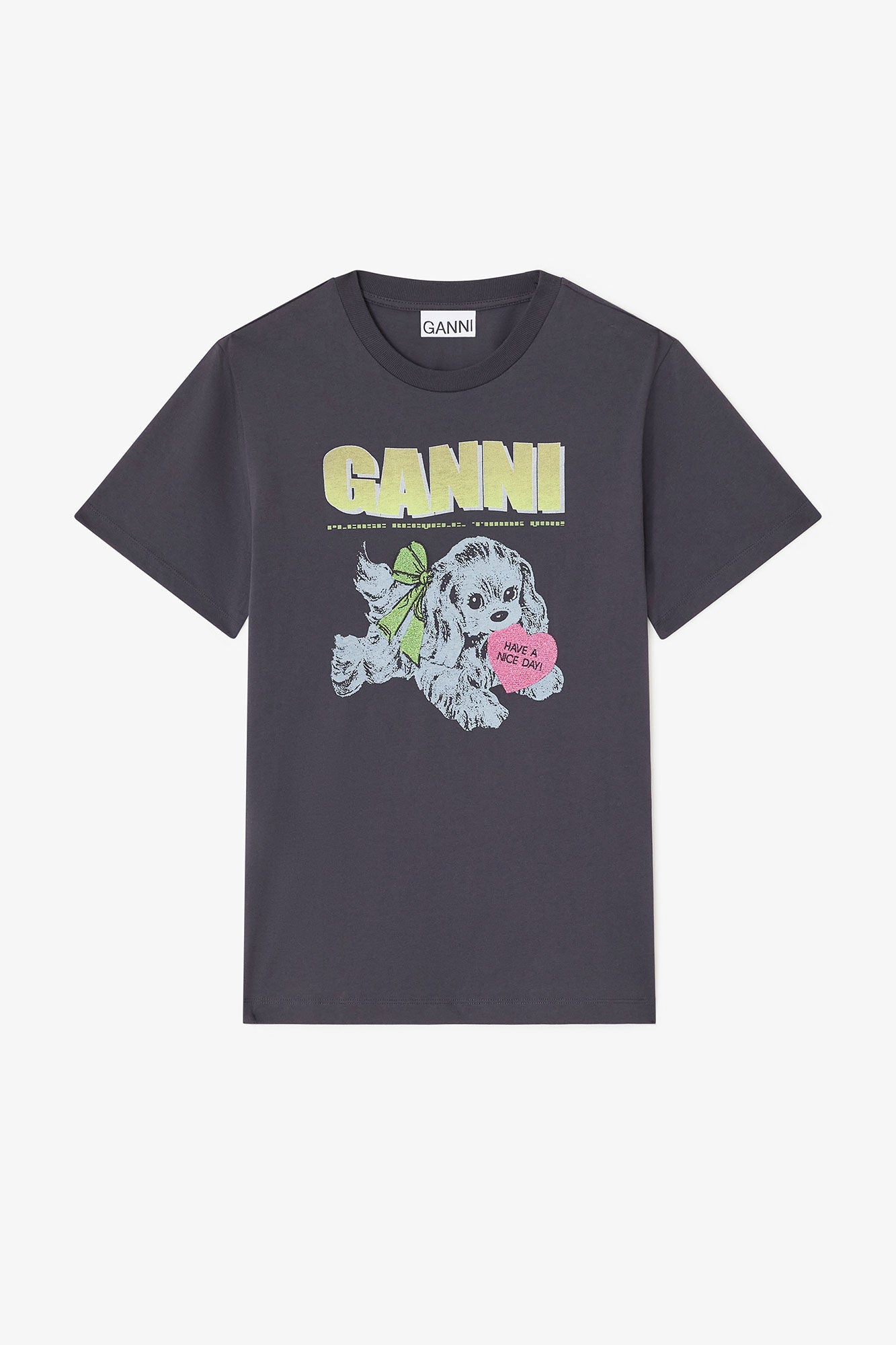 Ganni Puppy T-shirt Black