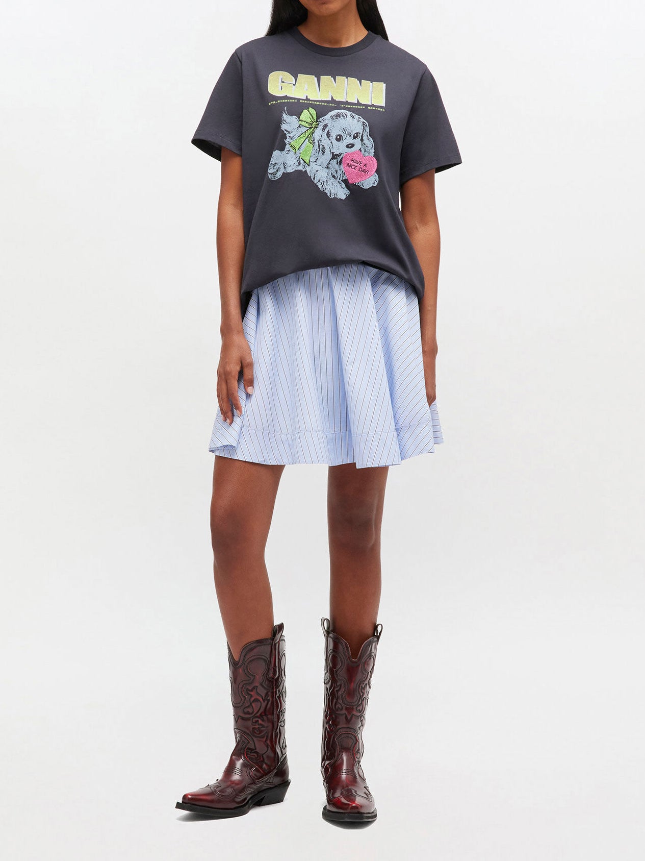 Ganni Puppy T-shirt Black