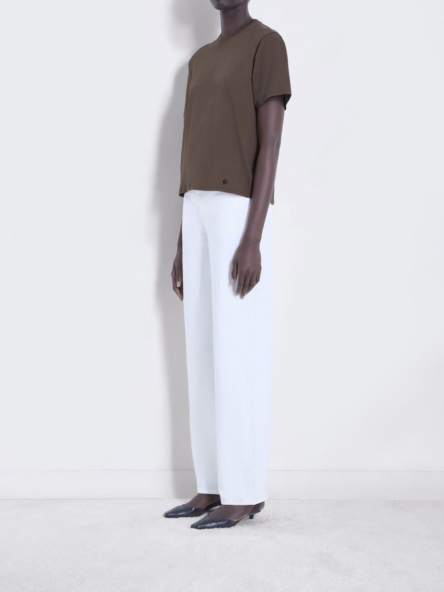 Loulou Studio Telanto Organic cotton T-Shirt Wood