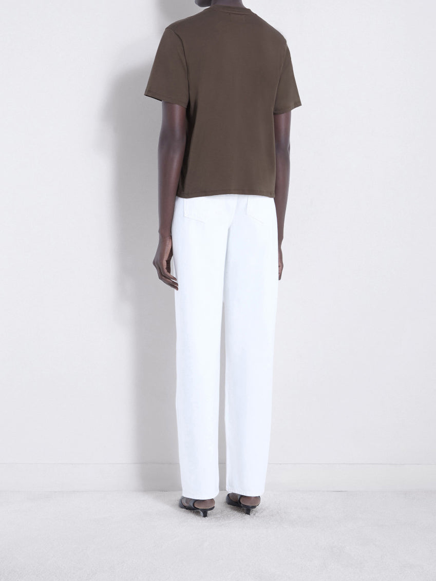Loulou Studio Telanto Organic cotton T-Shirt Wood