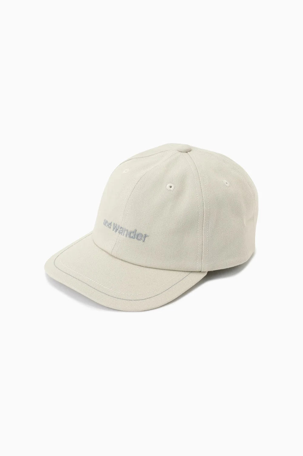 And Wander Cotton Twill Cap Grey