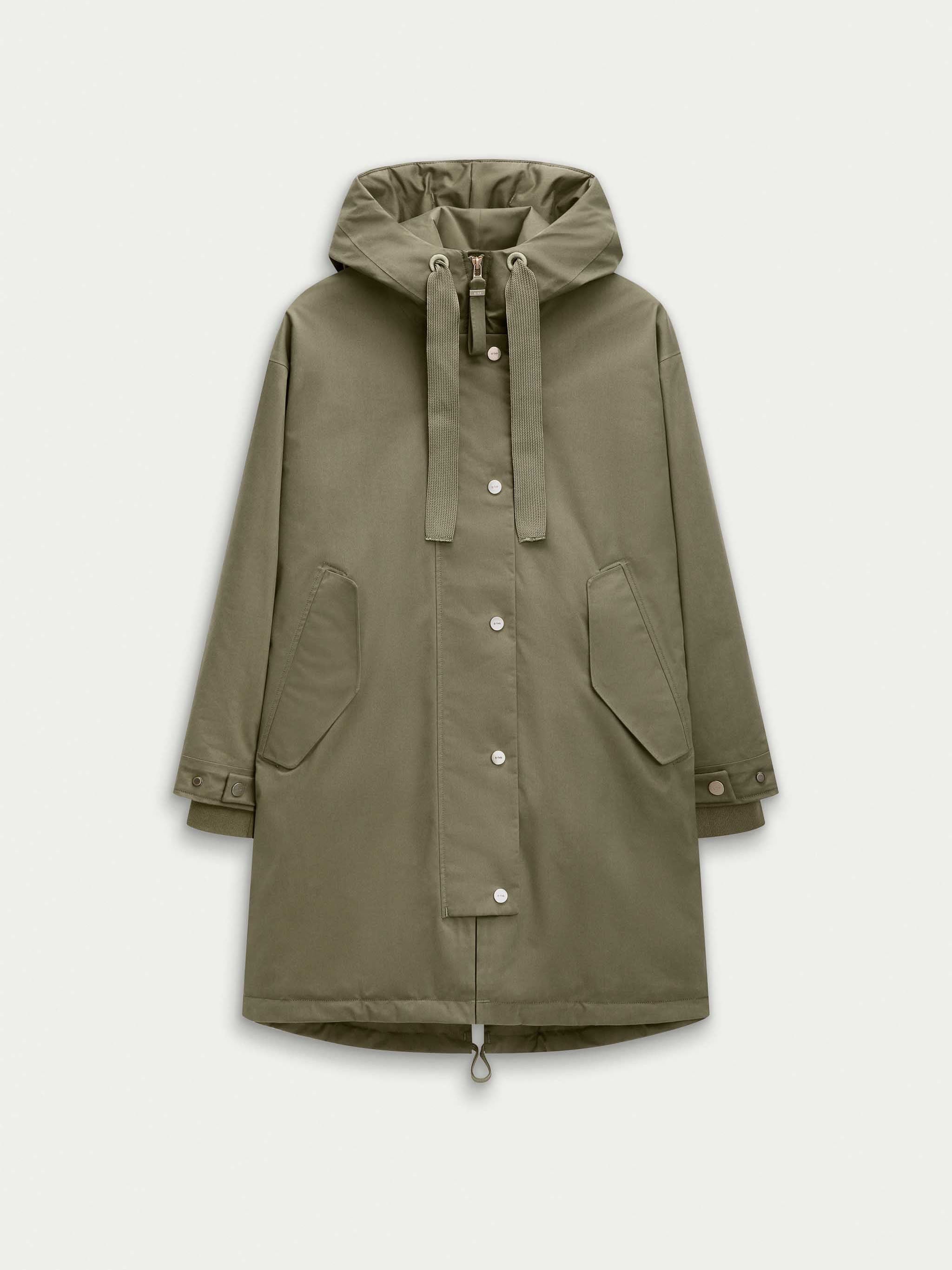 G-Lab Meta Eco Cotton Blend Parka Olive Grey