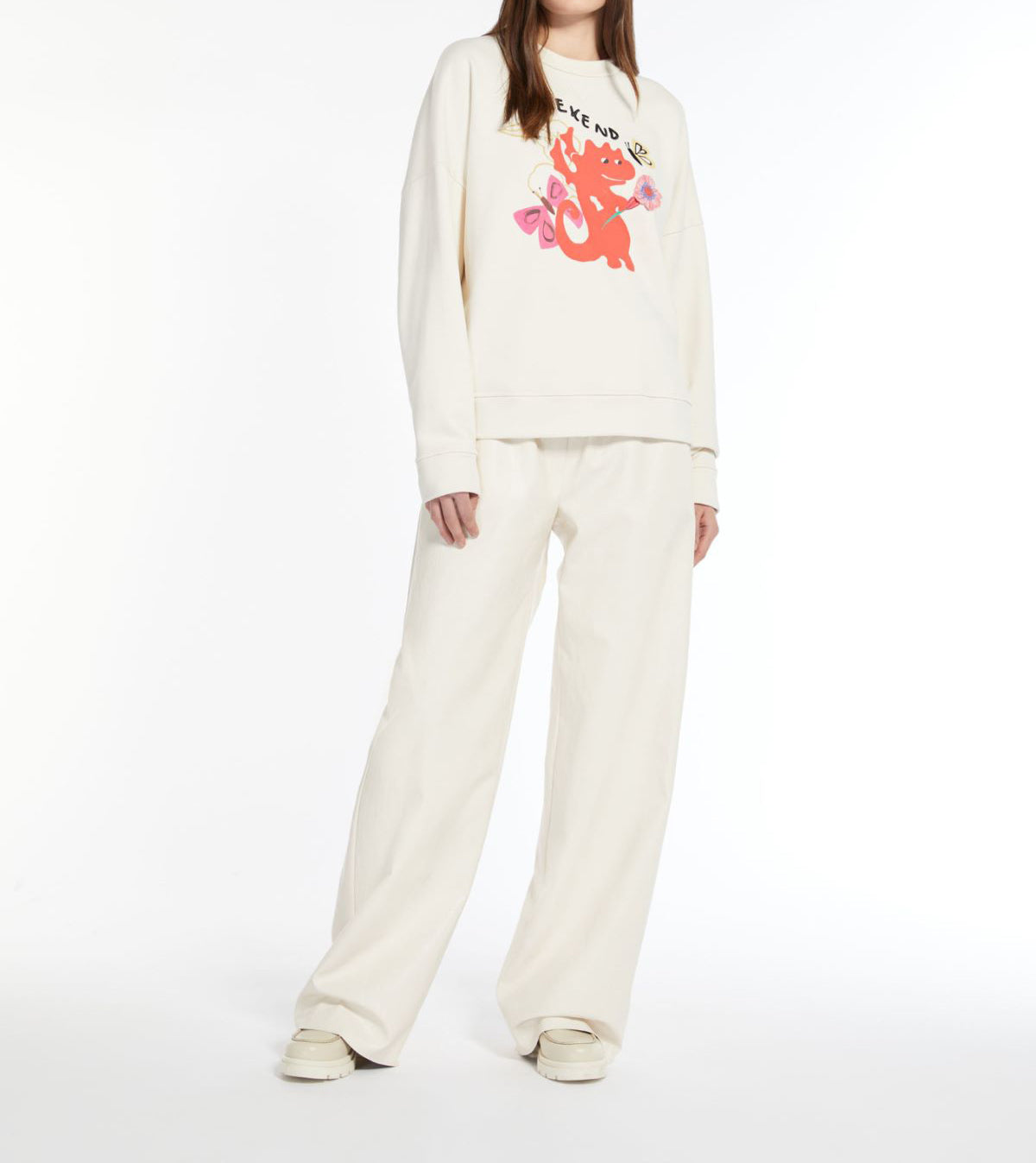 Max Mara Weekend Nativa Printed Organic Cotton Sweatshirt