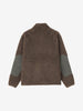 Goldwin Wool Boa Fleece Full Zip Jacket Mix Brown