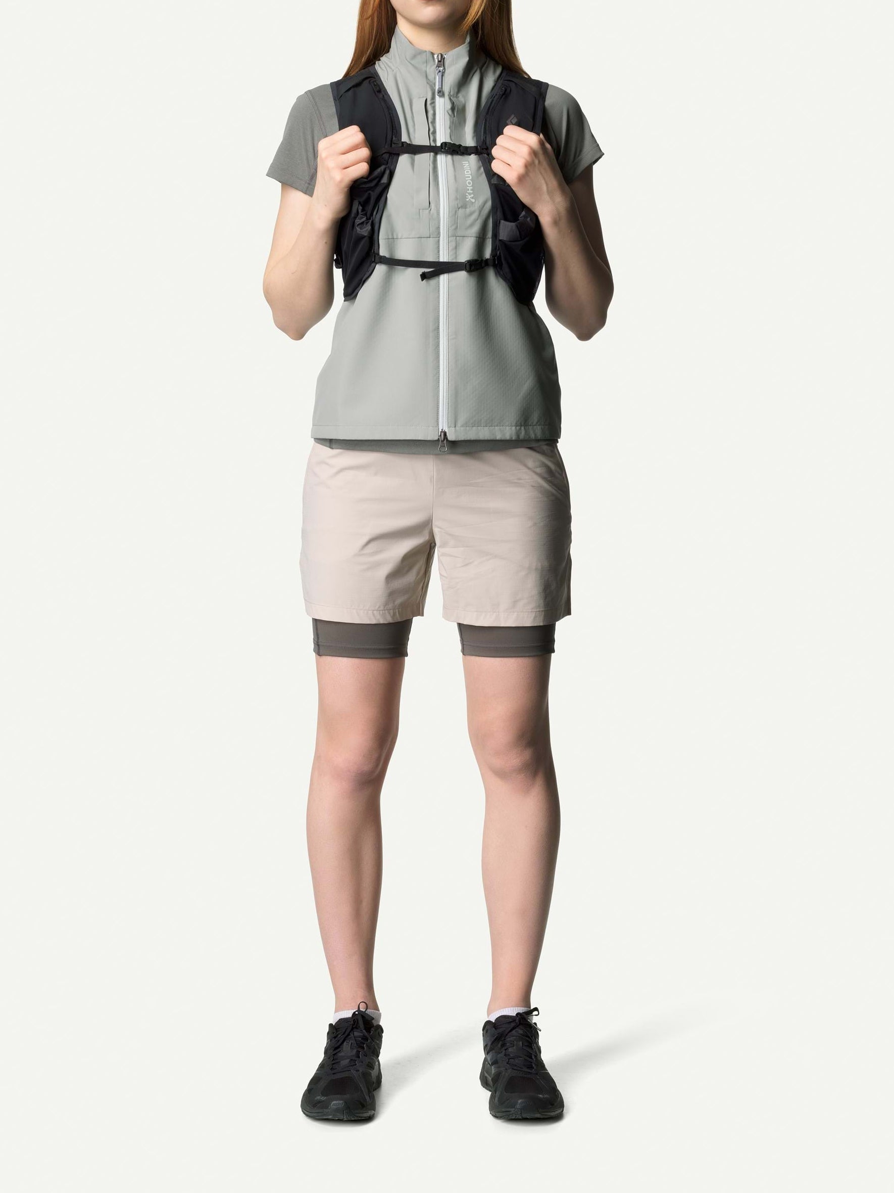 Houdini W's Pace Air Tee Geyser Gray