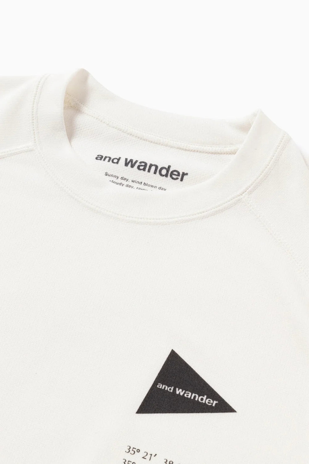 And Wander Dry Jersey SS Print T White