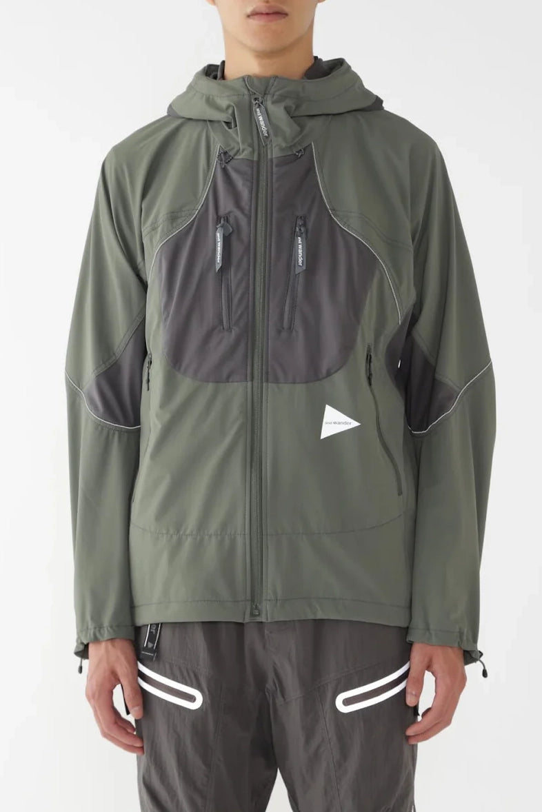 And Wander Trek Jacket 3 Darkest Green