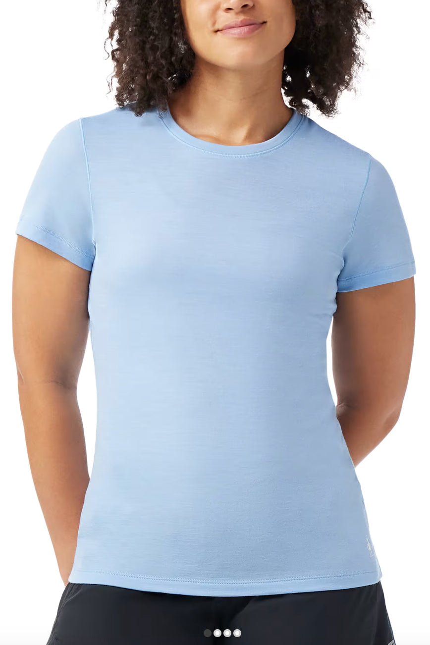 Smartwool Women's Merino Short Sleeve Tee Serene Blue