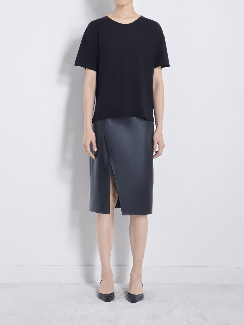 Loulou Studio Ezra Wool Blend Jersey T-shirt Black