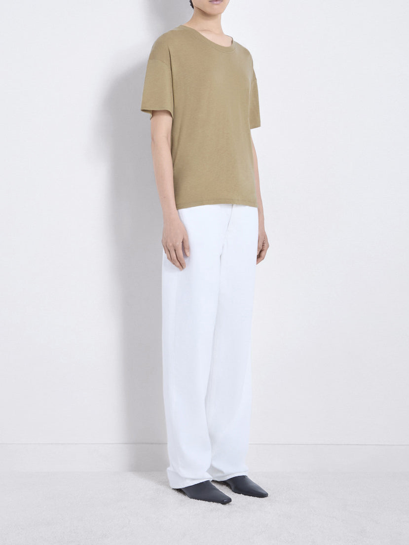 Loulou Studio Ezra Wool Blend Jersey T-shirt Dune