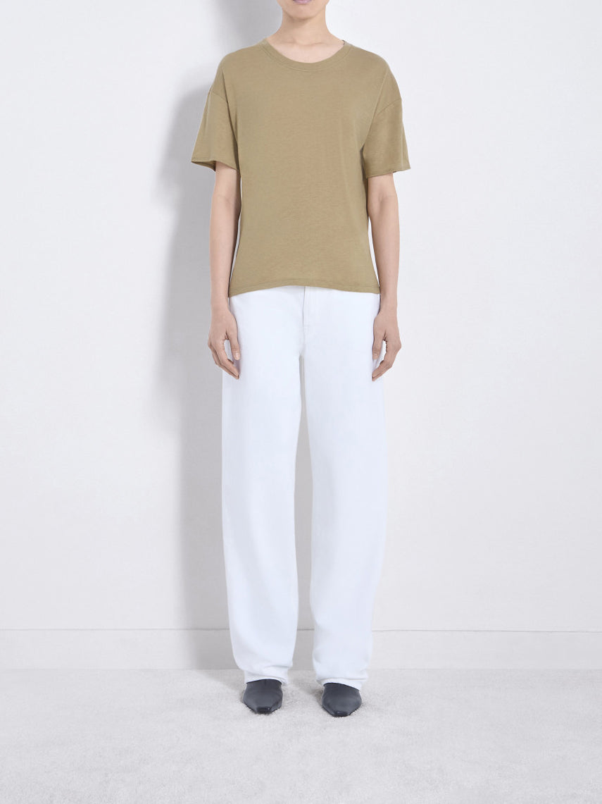 Loulou Studio Ezra Wool Blend Jersey T-shirt Dune