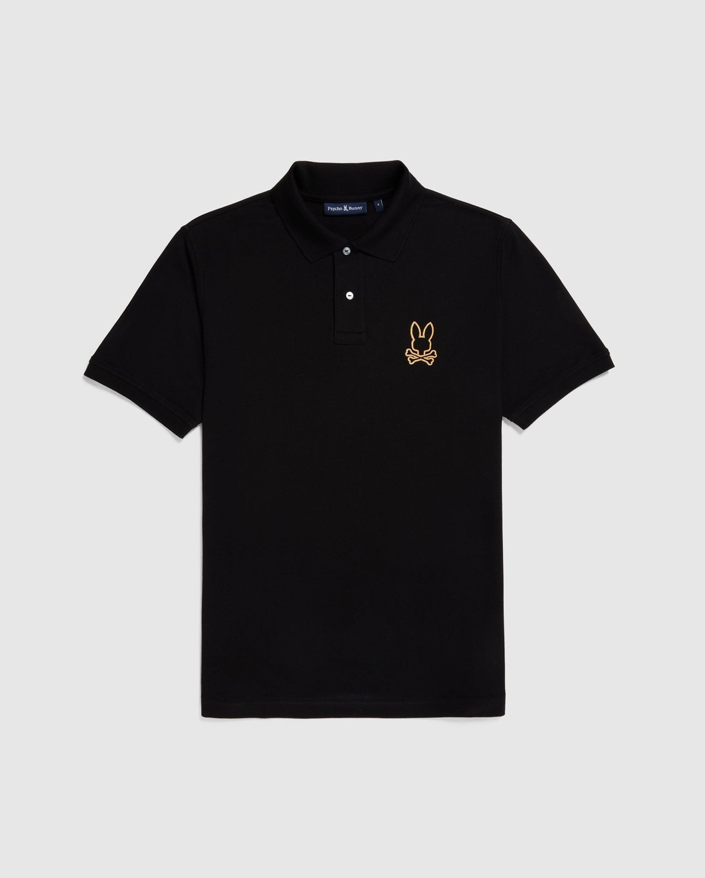 Psycho Bunny Mens Beaumont Pique Polo Shirt Black