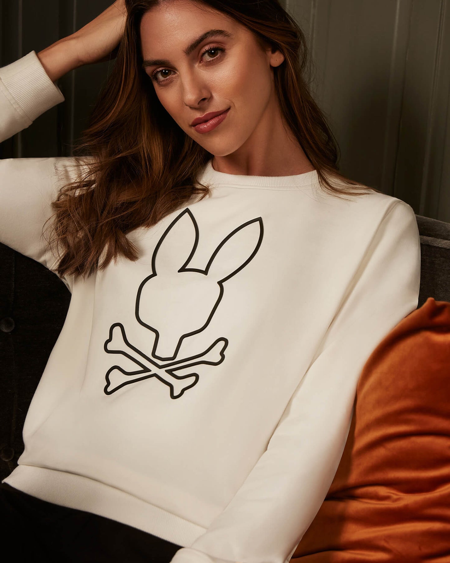 Psycho Bunny Women's Beaumont Sweatshirt White