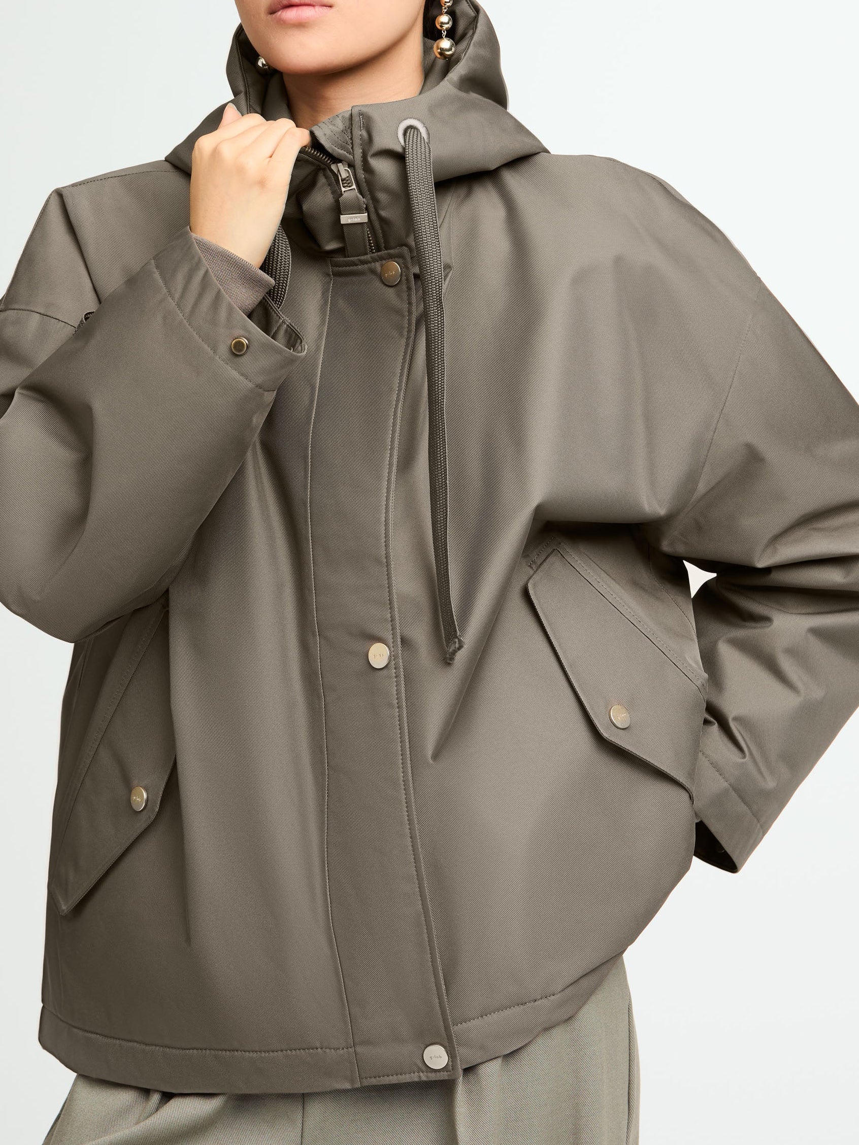 G-Lab Rosie Silk Feel Jacket Taupe