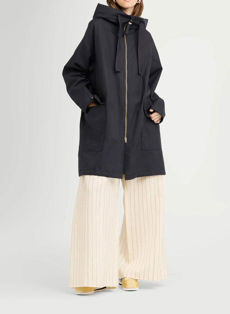 G-Lab Una Coat Soft Canvas Dark Navy