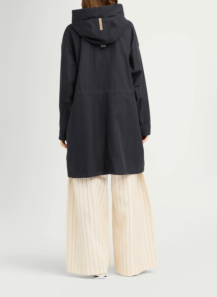 G-Lab Una Coat Soft Canvas Dark Navy