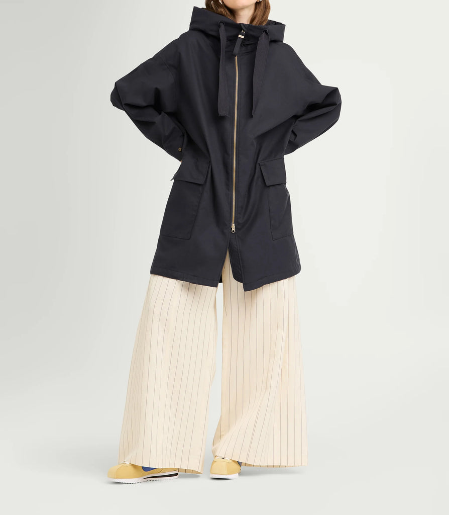 G-Lab Una Coat Soft Canvas Dark Navy