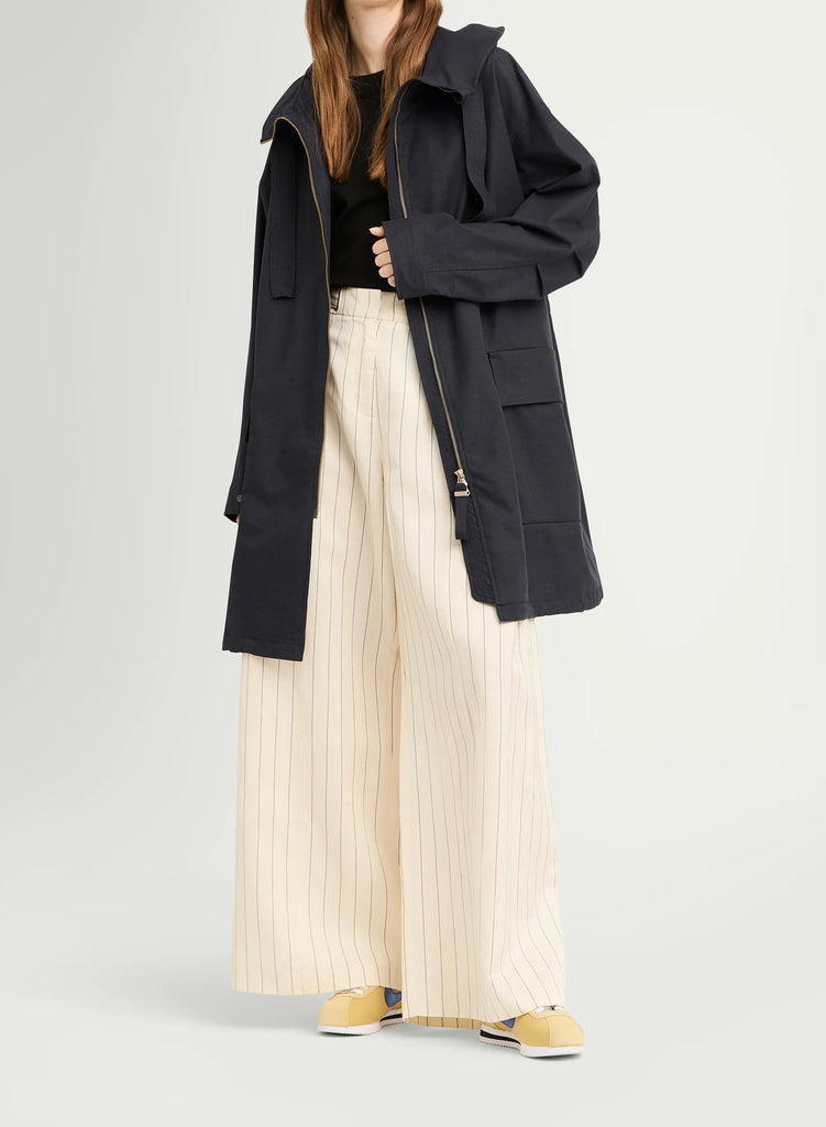 G-Lab Una Coat Soft Canvas Dark Navy