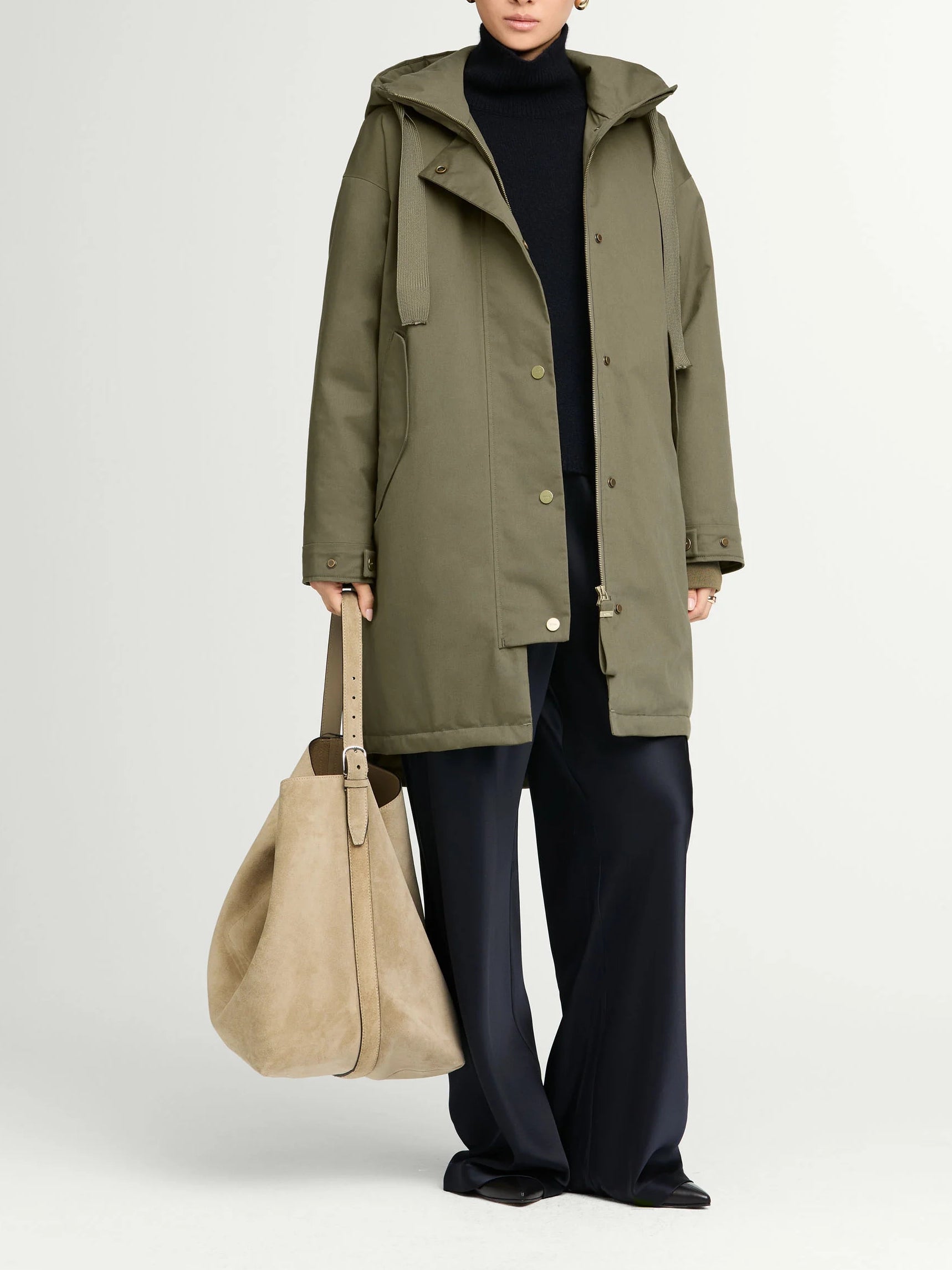 G-Lab Meta Eco Cotton Blend Parka Olive Grey
