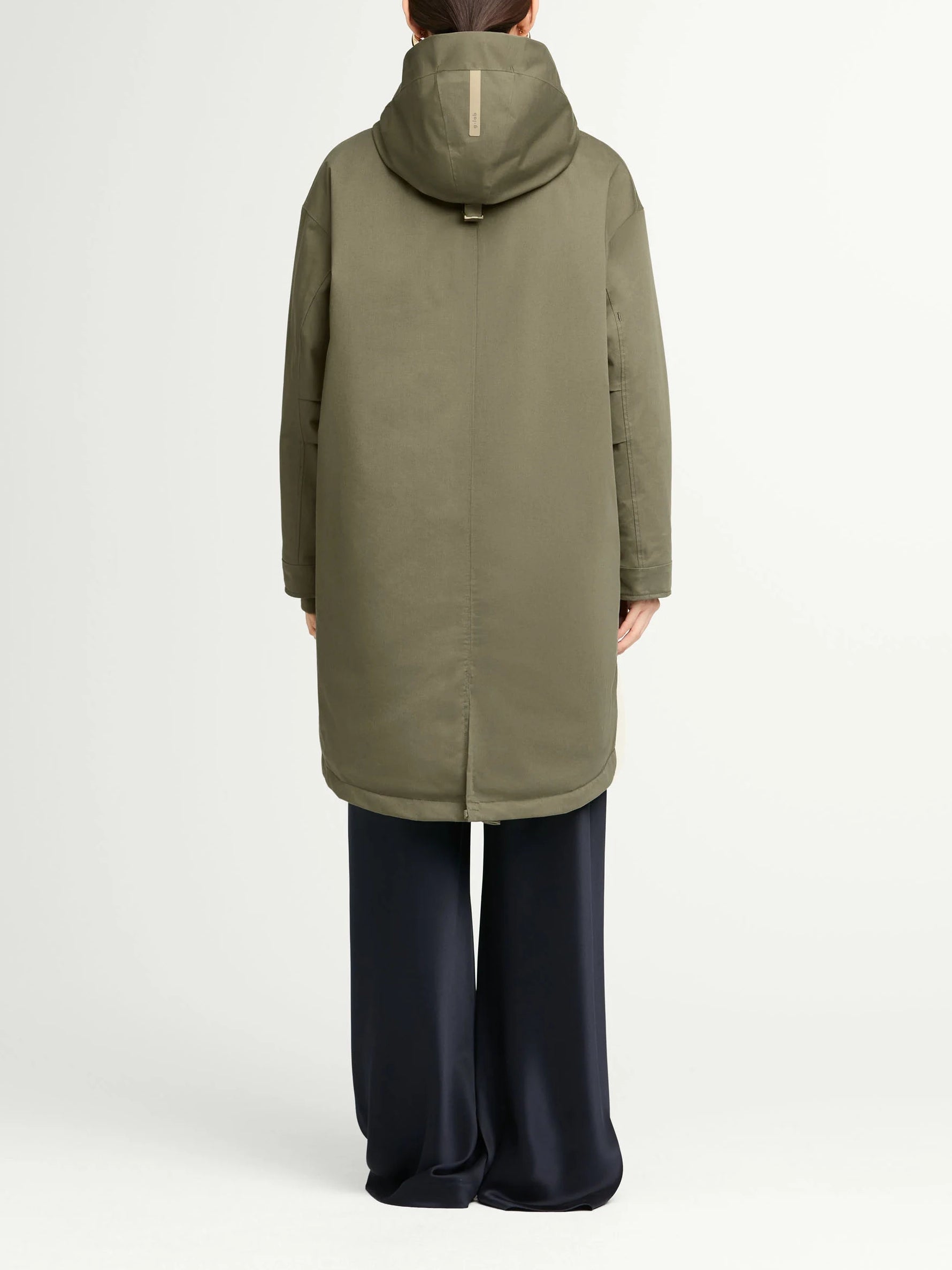 G-Lab Meta Eco Cotton Blend Parka Olive Grey
