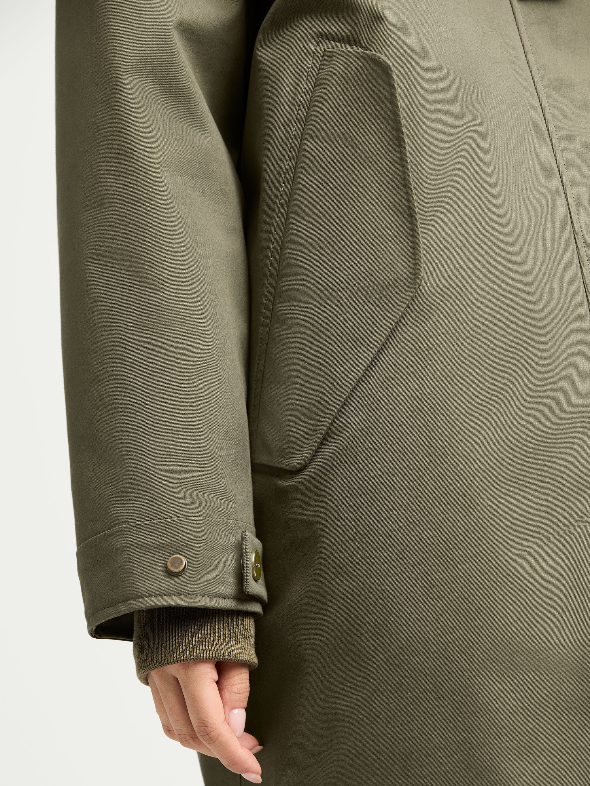 G-Lab Meta Eco Cotton Blend Parka Olive Grey