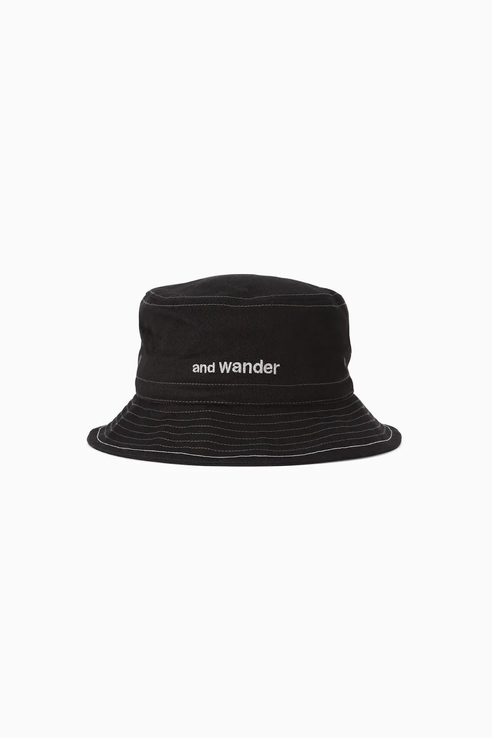 And Wander Cotton Twill Hat Black