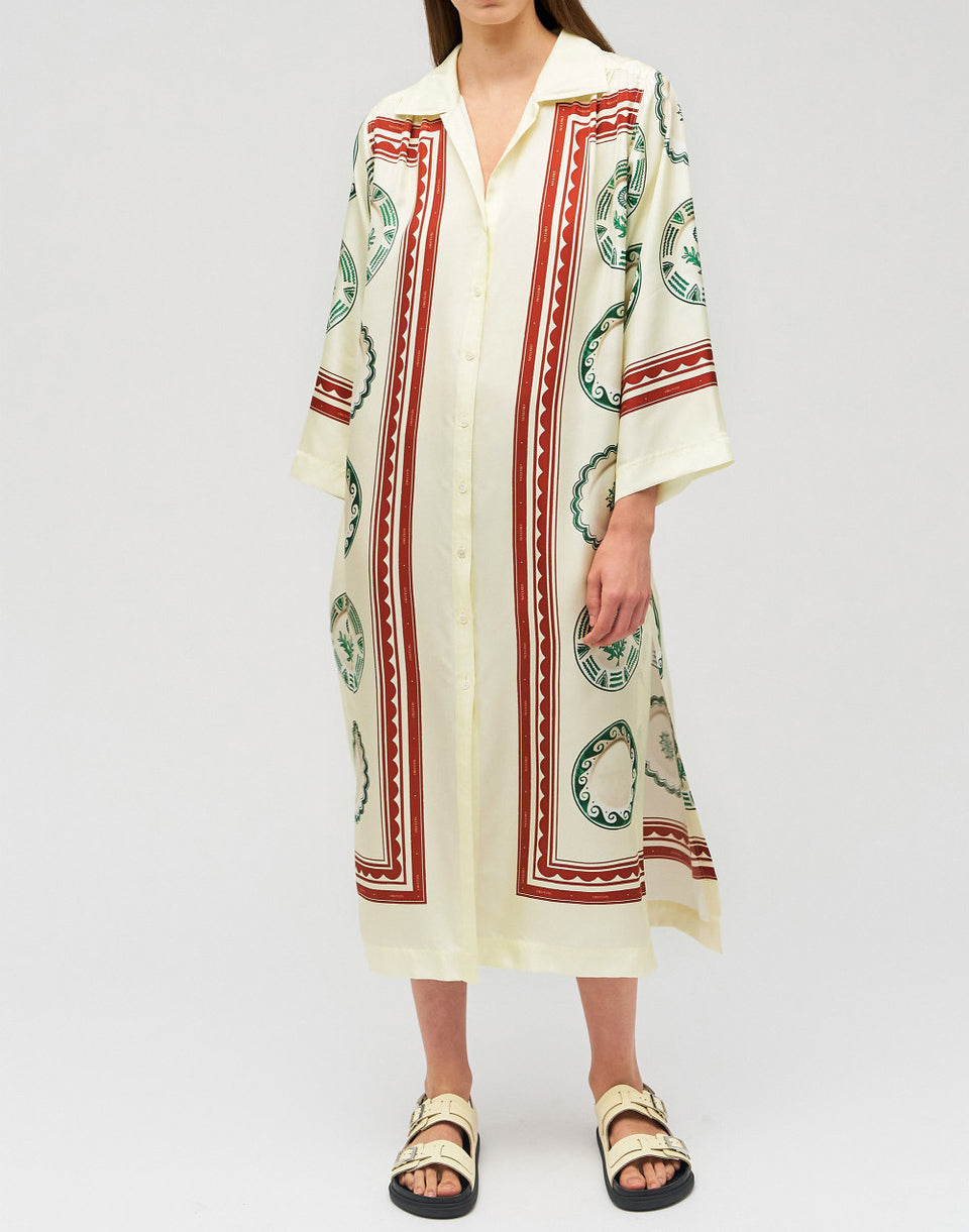Oroton Alfresco Print Column Dress