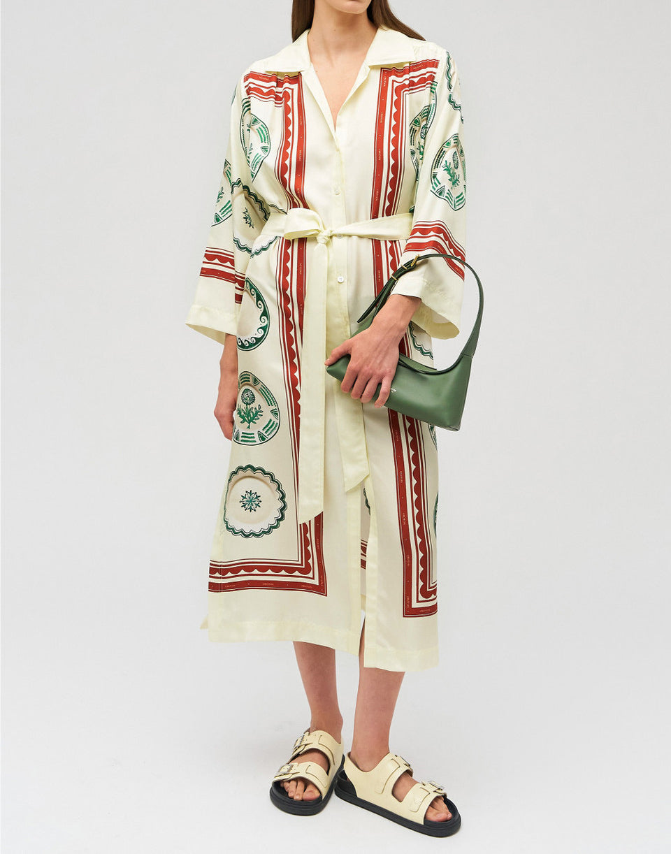 Oroton Alfresco Print Column Dress