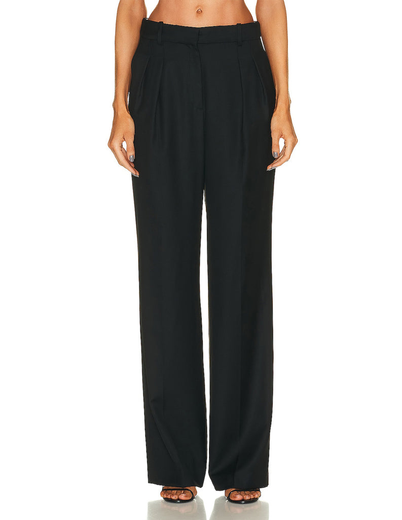 Loulou Studio Sbiru Wool Pant Black