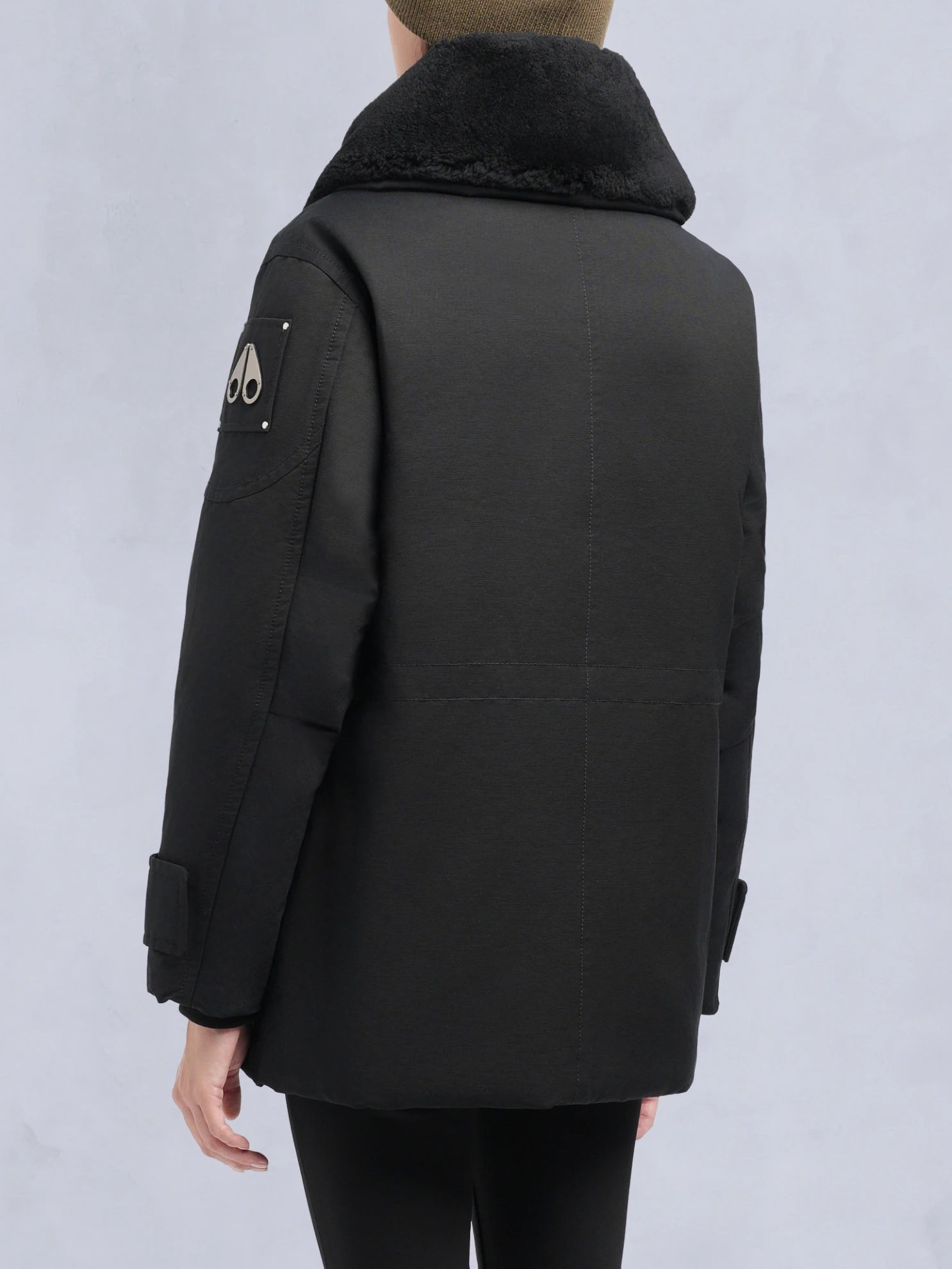 Moose Knuckles Original Aurora Shearling Jacket Black