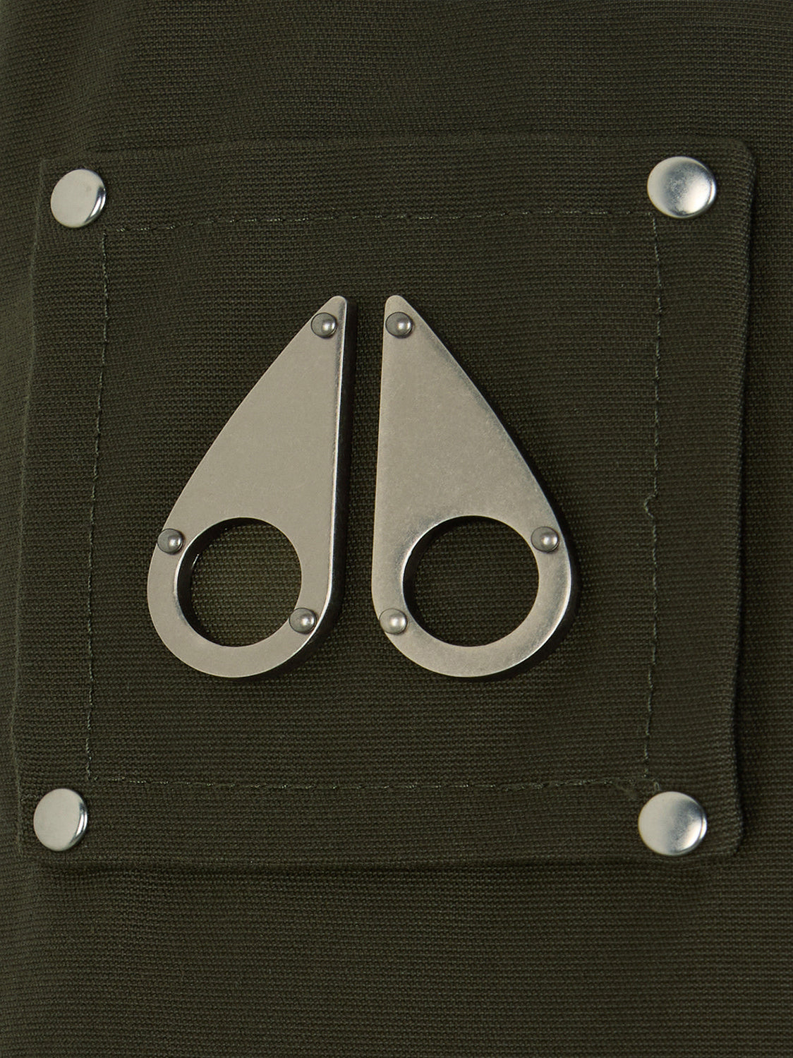 Moose Knuckles Original Storm Shearling Trim Parka Dark Olive