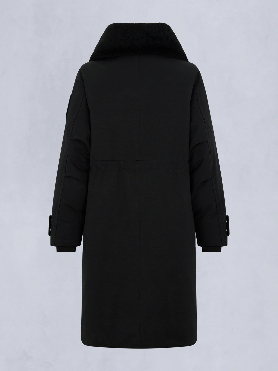 Moose Knuckles Original Storm Shearling Trim Parka Black