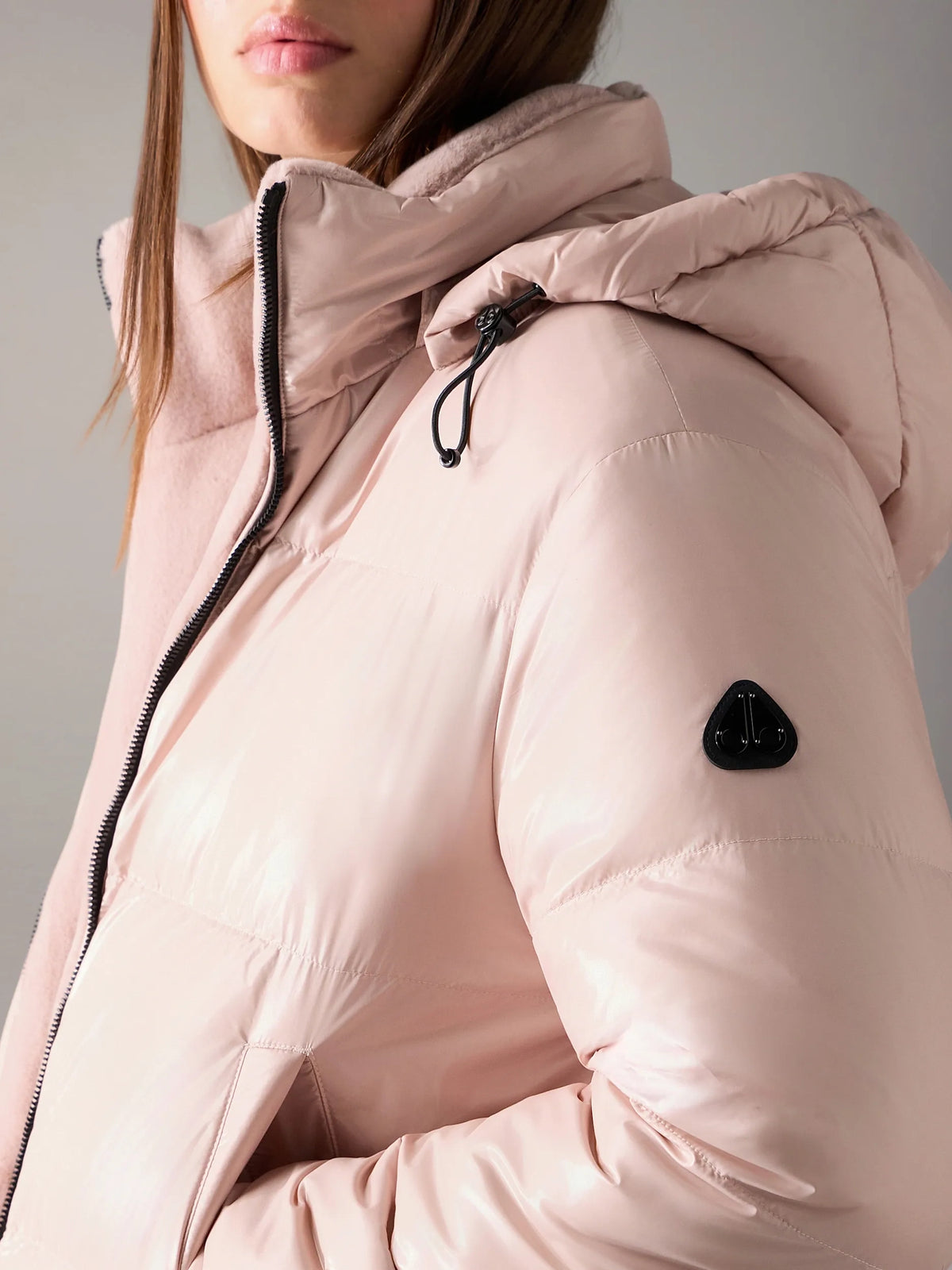 Moose Knuckles W Queens Reversible Down Puffer Rosewood
