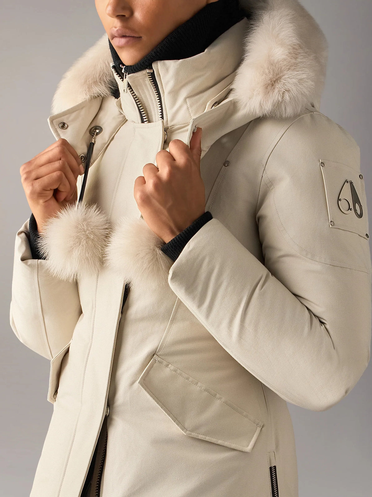Moose Knuckles W Original 3Q Down Jacket Alabaster Alabaster