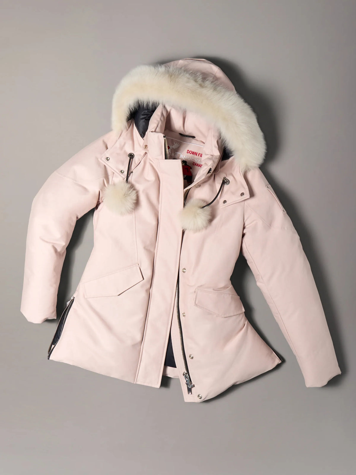 Moose Knuckles W Original 3Q Down Jacket Rosewood Alabaster