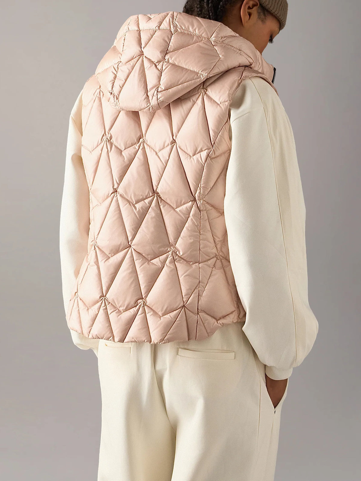 Moose Knuckles Iceberg Quilt Down Vest Rosewood