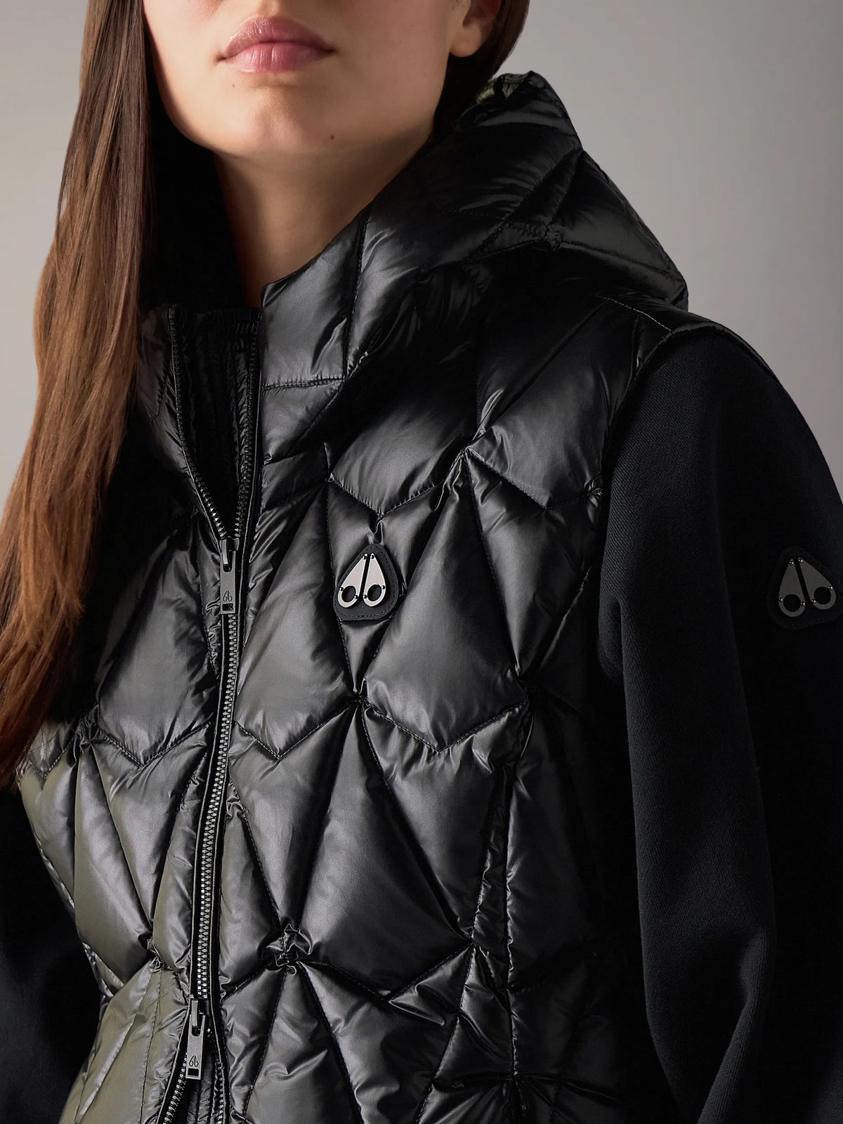 Moose Knuckles Iceberg Quilt Down Vest Black