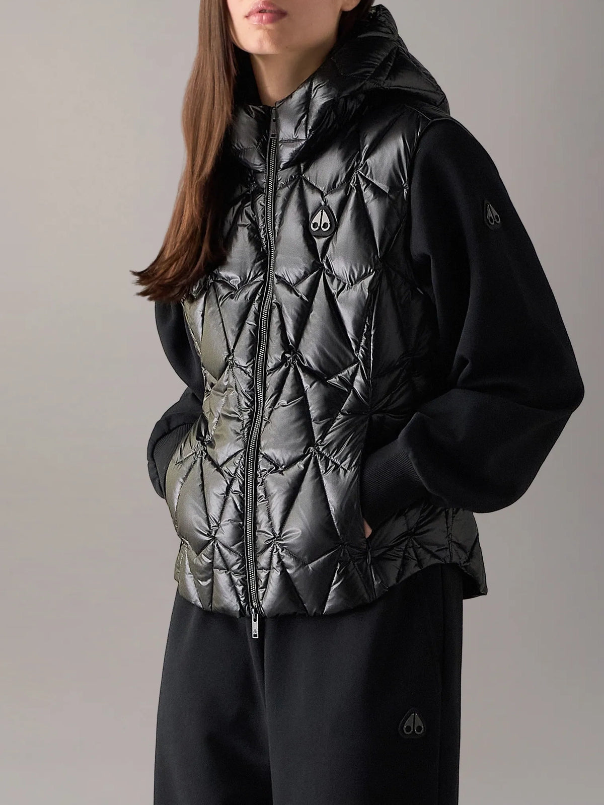 Moose Knuckles Iceberg Quilt Down Vest Black