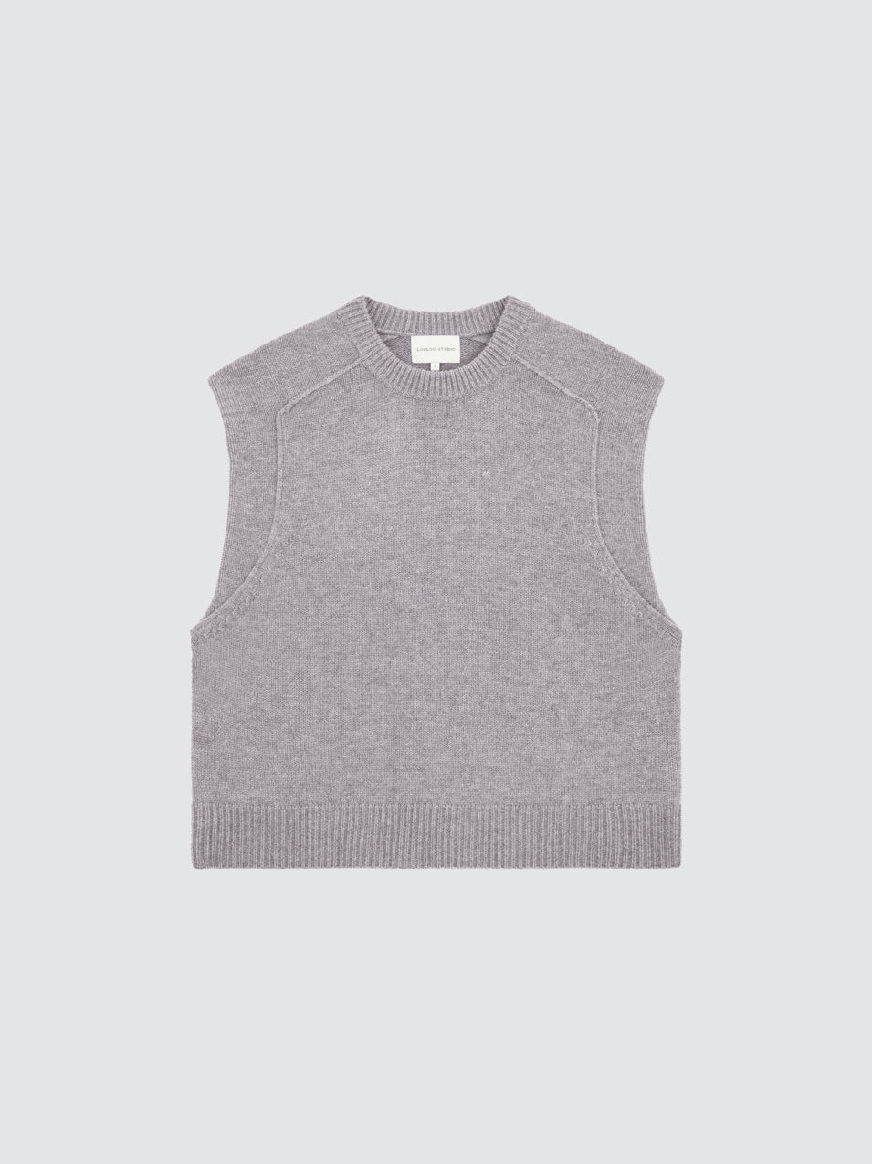 Loulou Studio Mari Sleeveless Wool And Cashmere Top Ash Grey