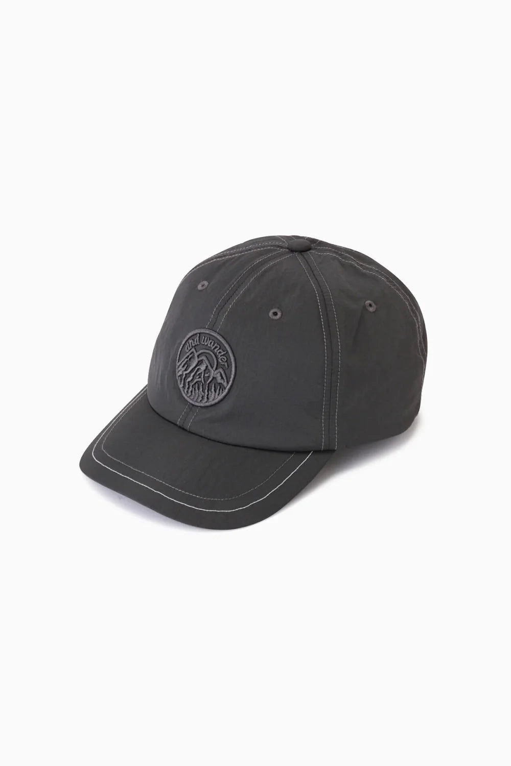 And Wander Ny Patch Cap Carbon