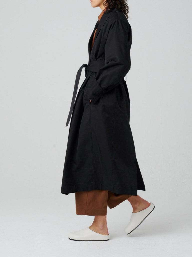 Studio Nicolson Hirst Double Breasted Coat Darkest Navy