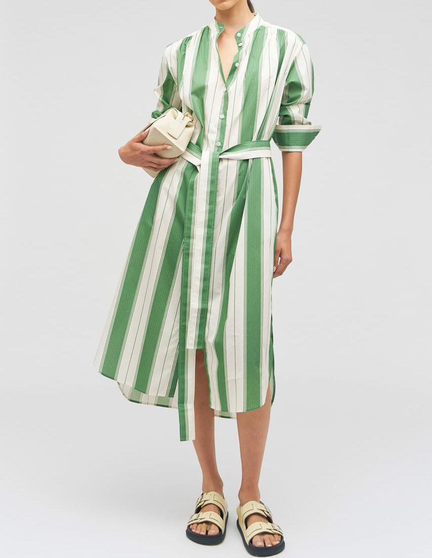 Oroton Deckchair Stripe Shirt Dress