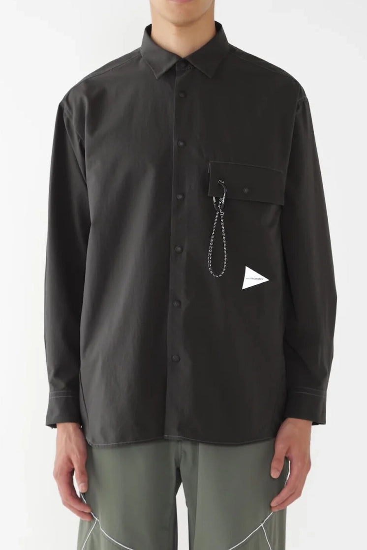 And Wander Dry Breathable LS Shirt Carbon
