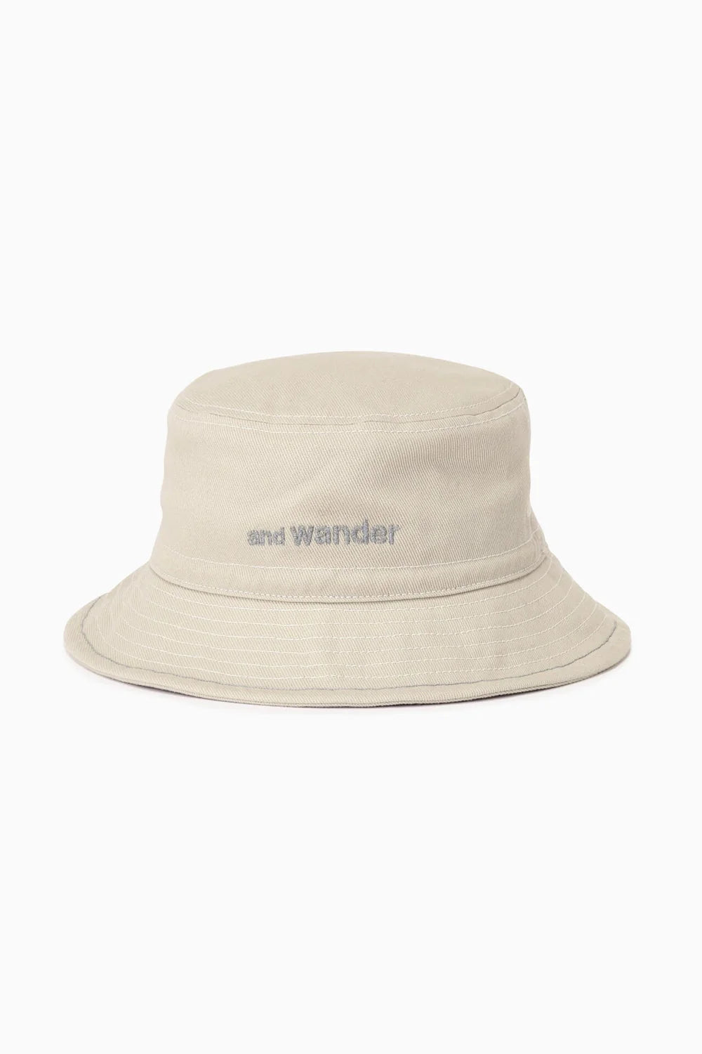 And Wander Cotton Twill Hat Grey