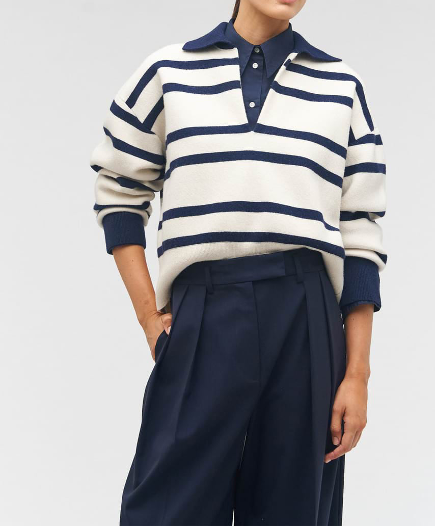 Oroton Stripe Polo